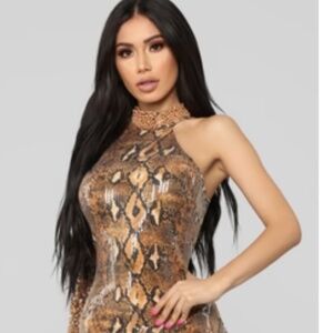 Gold Studded Dress